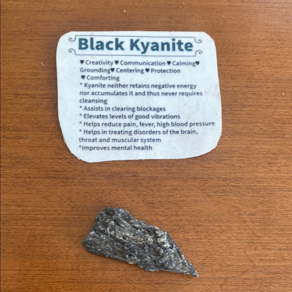 Black Kyanite Crystal
